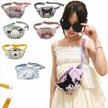MINISO Hello Kitty Kuromi Cartoons Anime Cute Nylon Girls Fanny Pack Shoulder Messenger Fanny Bag Travel Kids Storage Bag Gifts. 