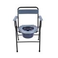 Fodable  Commode Chair With Fibre Hand And Back Rest (Weight Capacity 100 Kg). 