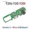 Novaphopat For Vivo Y20s Y20 Y20i USB Charger Port Dock Charging Micro Plug In Flex Cable Ribbon Microphone MIC Board. 