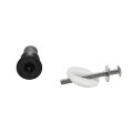 NAMUNY Toilet Seat Top Fix Screws Fixings 4 Pairs Universal Expanding Rubber Screw Top Nuts Blind Hole Hinges Fittings 8Pcs. 