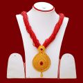 Gold Plated Pendant Design Pote Necklace - Traditional Nepali Bridal Jewelry for Married Women. 