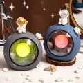 Cool Look Astronaut Inside Moon Lamp With Assorted Colors. 