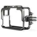 AMagisn Insta 360 Ace/Ace Pro Cage Camera Cage Aluminum Alloy with Dual Cold Shoe Mounts & Sports Camera Adapter Metal Protective Frame. 