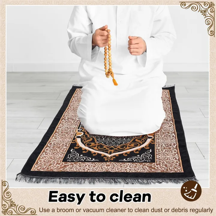 Muslim%20Prayer%20Rug,%20Islamic%20Prayer%20Rug%20Muslim%20Prayer%20Mat%20Eid%20Traditional%20Janamaz%20Sajadah%20Soft%20Islamic%20Set%20Rug%20Mat%20-%20Image%205