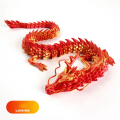 Chinese Dragon Fish Tank Landscaping Decoration 60cm 3D Printed Articulated Dragon. 