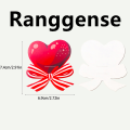 Ranggense Luxury 50pcs Red Heart Bow Lollipop Decorating Cards For Valentine's Day Wedding Birthday Party Supplies Candy Decorations Favors Gift. 