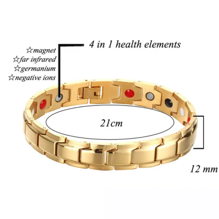 Bio Magnetic Energy Bracelet With 4 In 1 Health Care Therapy Bracelet Multi Design / By Shophill