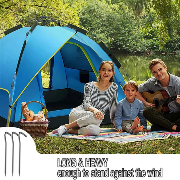 OYPFXMI%20Tent%20Pegs%2024%20PCS%20124cm%20Metal%20Heavy%20Duty%20Tent%20Hooks%20Aluminum%20Alloy%20Rust%20Free%20Camping%20Tent%20Ground%20Pegs%20-%20Image%204