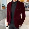 Velvet New Model Textured Korean Blazer For Men. 