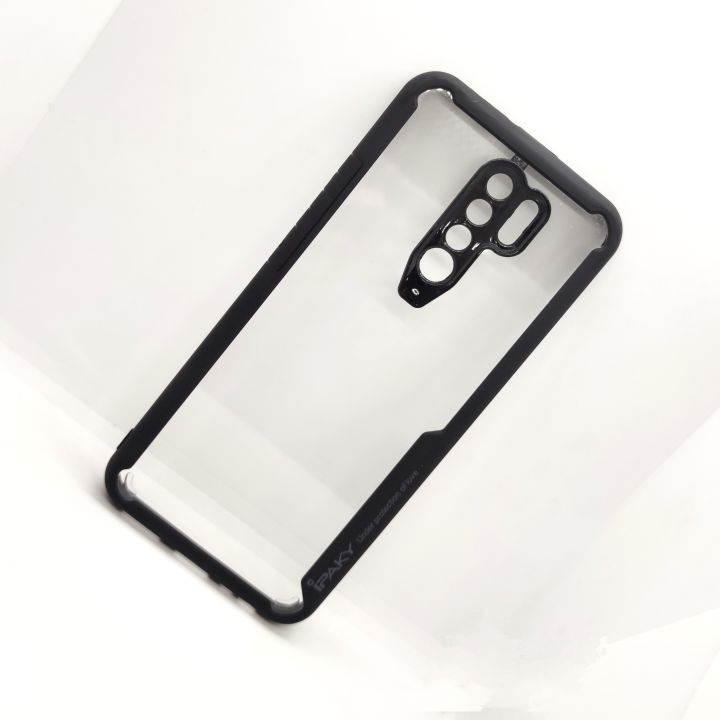 Poco M2 Ipaaky Back Transparent Semi Hard Border Cover
