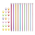 1 Set Tunisian Crochet Hooks 11 Packs Tunisian Crochet Hook Afghan Aluminum Crochet Needle(2Mm to 8Mm). 