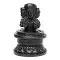 Black Color Lord Shiva Linga Charmukhi (Four Faced) Statue Big In Size For Religious Purpose 11 CM. 