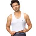 Euro White Honey Comb Design 01 Vest For Men - Fashion | Innerwear For Men | Vest For Men. 
