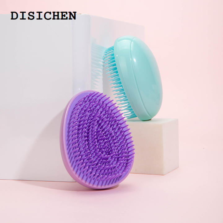 DISICHEN%20Fashion%20Mini%20Detangling%20Hair%20Brush%20Egg%20Round%20Shape%20Hair%20Brushes%20Anti-knotting%20Hair%20Smoothing%20Combs%20Anti%20Static%20Massage%20Hair%20Care%20Tools%20-%20Image%203