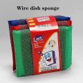 3 Piece Wire Dishwash Scrubber With Premium Sponge Inside. 