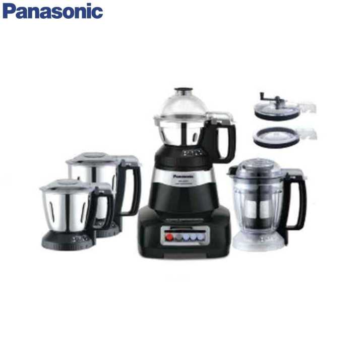 Panasonic Monster 750W Black Mixer Grinder with 4 Stainless Steel Jars, MX-AE 475