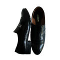 Black Formal Shoes Glossy Leather Party Shoes for Men. 