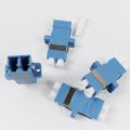 LC Fiber Optic Adapter - LC to LC Duplex Singlemode Coupler - 5 Pack - Blue. 