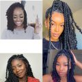 No. 30# 8 Inch Natural Golden Brown Twist Crochet Hair Wigs Pre Loop Synthetic Crochet Braid Hair Extensions Ombre Braided Wig. 