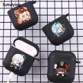 Sutuiying Genshin Impact Anime Cartoon With Hook Case For AirPods 2 3 1 Cases For Apple AirPods Pro 2 Coque Black TPU Soft Earphone Cover. 
