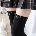 Linguolin Silicone Non-slip Long Stockings Over The Knee Socks Japanese Uniforms White Stockings Are Thin and Tall Thigh Socks. 