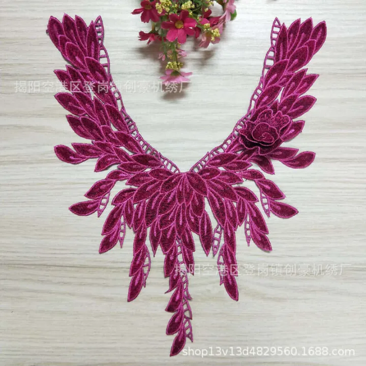 Chuanghao%20Products%20Collar%20Flower%20Pea%20Tail%20Water-Soluble%20Embroidery%203D%20Patch%20Bulk%20Discount%20-%20Image%204