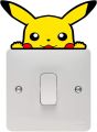 Artsy Home Pikachu Wall Sticker Light Switch Art Home Decor. 