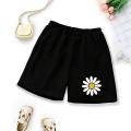 Binay Embroidery Casual Women'S Summer Free Size Shorts With Print - Black | Fashion Casual Shorts For Women. 
