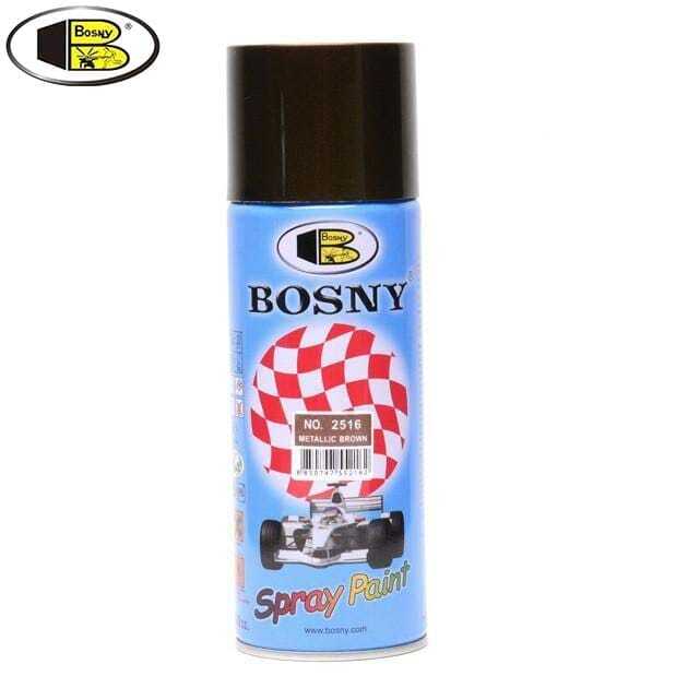 Spray Paint Metallic Brown 400 ml for Metal, Plastic, Wood, Wall, Car & Bike | Fast Drying, Brilliant Finish, Interior & Exterior Use | Multipurpose | Durable (Bosny)