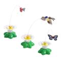 Automatic Funny Exercise Catch Indoor Play Butterfly Bird Bee Dog Kitten Pet Teaser Rotating Cat Cat Training Pet Supplies. 