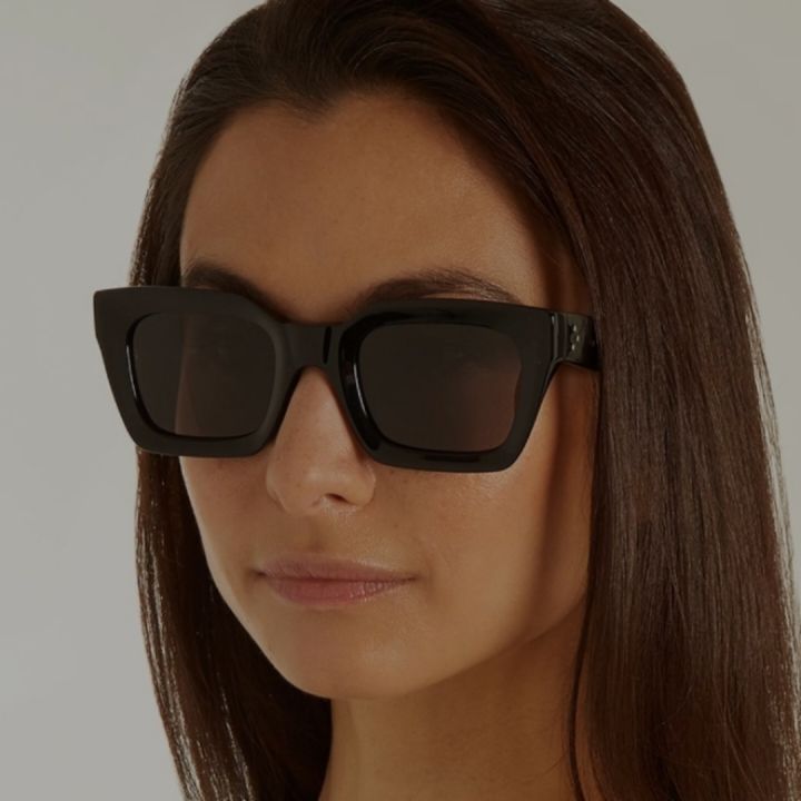 Black Square 3D Sunglasses For Women