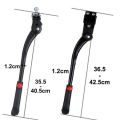 Durable Adjustable Bicycle Kickstand Non-Slip Bicycle Parts Bike Parking Stand Universal Aluminum Alloy Single Side Stand for 24-29 Inch Mountain Bike. 