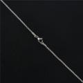 QUANBU 2X Jewelry Woman Chain, Stainless Steel Armor Chain Necklace, Silver Color– 2 mm Wide – 80 cm Long. 