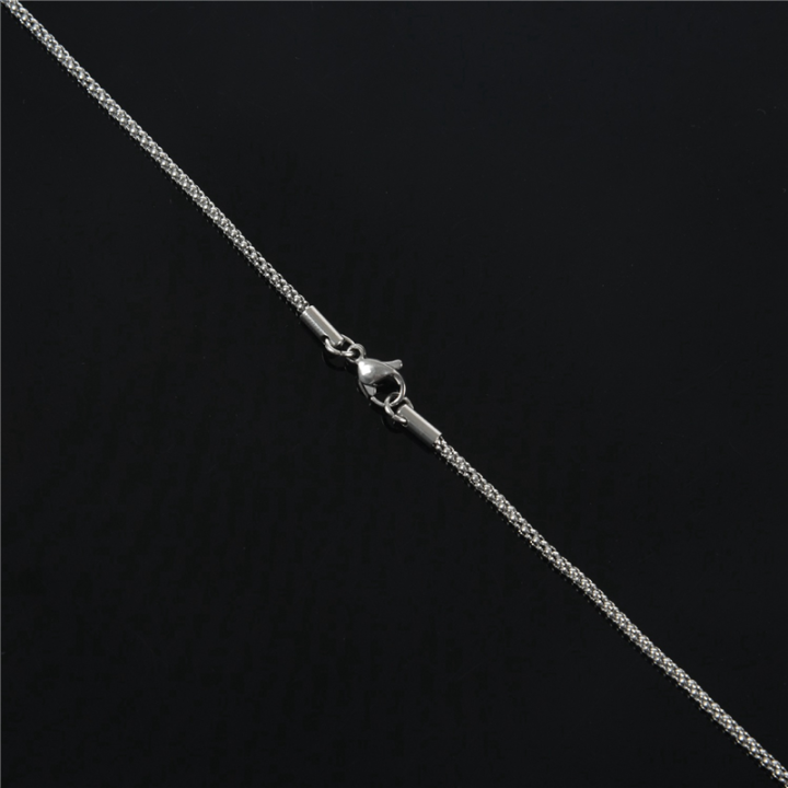 QUANBU%202X%20Jewelry%20Woman%20Chain,%20Stainless%20Steel%20Armor%20Chain%20Necklace,%20Silver%20Color%E2%80%93%202%20mm%20Wide%20%E2%80%93%2080%20cm%20Long%20-%20Image%204