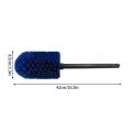 1PC New Long Soft Handle Car Wheel Brush Blue Microfiber Brush Multifunction Cleaning Brush Washing Tool Rim Hub Brush. 