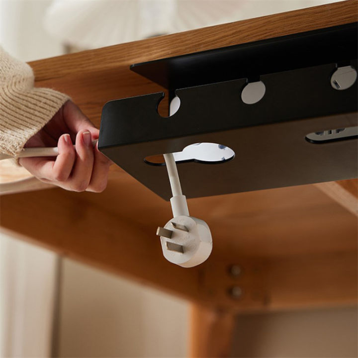 Under%20Desk%20Cable%20Management%20Cable%20Tray%20Under%20Desk%20With%20Clamp%20Power%20Strip%20Cord%20Holder%20No%20Drilling%20Sturdy%20Spacious%20Supplies%20-%20Image%204