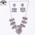 Silver Oxidized Toned Jewelry Set for Women- Jewels of Nepal. 