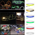 1cmx8m Universal Bike Reflective Stickers Bicycle Fluorescent Protective MTB Cycling Tape Adhesive Night Riding Safety Equipment Motorcycle Car Accessories. 