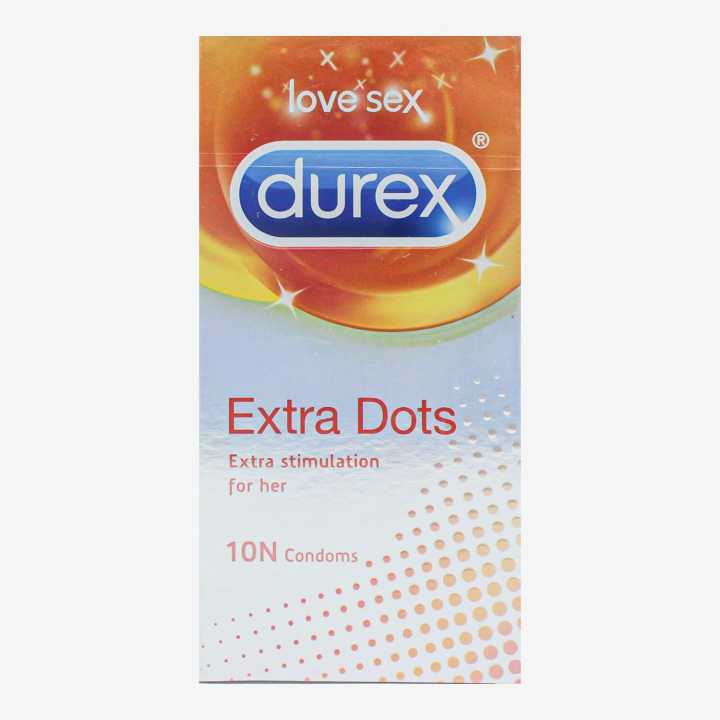 Durex%20Extra%20Dots%20-%2010%20Condoms%20%7C%20Raised%20Dots%20To%20Enhance%20Stimulation%20For%20Her%20-%20Image%202