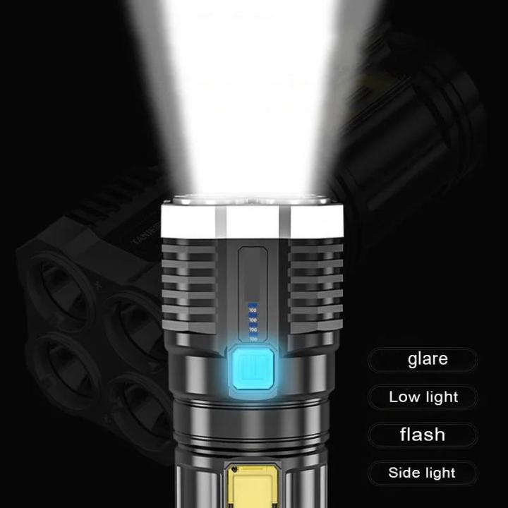 Original%20Strong%20Light%20Flashlight%20Camping%20Torch%20Rechargeable%20Multifunctional%20Portable%20Hand%20Lantern%20with%204%20Lamp%20Beads%20and%20COB%20Side%20Light%20-%20Image%204