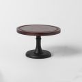 Decorative 8 Inch Wooden Cake Stand High Base Household Fruit Snacks Storage Tray Circular Shape Dessert Pastry Display Stand Party. 