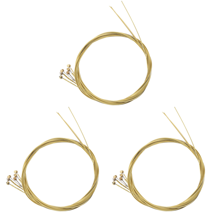 18 Pcs Steel Strings Replacement for Acoustic Guitar New Silver+Brass ...