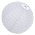 White Chinese/Japanese Paper Lantern/Lamp 8" Diameter. 