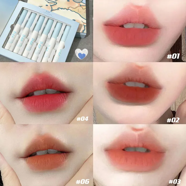 Cosmetics%20Women's%20Long%20Wear%20Anti-Cement%20Matte%20Lip%20Cosmetics%20Korean%20Set%20Lipstick%20Pack%20BunnyGarden%206%20Pieces%20Kawaii%20Beauty%20Cosmetics%20-%20Image%206