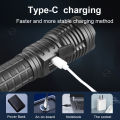 New style 10000mAh High Power LED Flashlights Type-C Rechargeable LED Torch 5000M Ultra Powerful Flashlight Outdoor Tactical Lantern. 