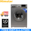 Himstar 8kg Fully Automatic Front Load Washing Machine = HW‐80FF8ISJ/GZ. 