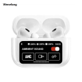 Wenefang Airpods Pro 2 Full Touch Screen Display Wireless Earbuds With ANC/ENC Double Dark Noise Reduction 2025 New A9 Pro Touch Control Airpods with Display Premium Quality Airpods Pro 2nd Generation. 