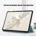 Anti-wear for Honor Pad 9 HEY2-W09 Tablet Case Tri-Folding PU Leather Tablet Cover Anti-fall Portable Tablet Holder Shell for Huawei Honor Pad 9 12.1 Inch 2024. 