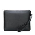 Large Capacity Male Clutch Bag Portable Soft Pu Leather Men's Handy Bag Durable Zipper Toiletry Bag Outdoor. 