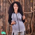 J.Fisher Fleece Baseball Hoodie for Women. 